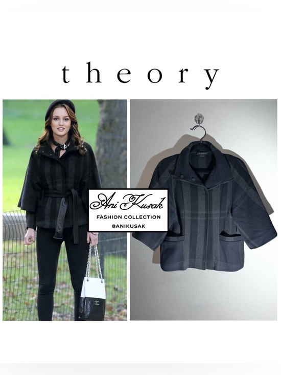 Theory Jackets & Blazers - Theory Nivalis Wool Plaid Jacket ASO Blair Waldorf